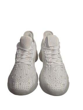 Crystal-Embellished Lace-Up Sneakers
